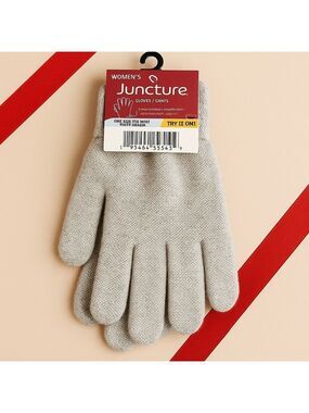 Juncture Soft Gray Winter Gloves
